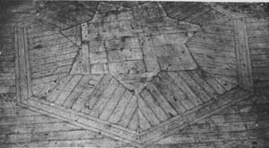 Znak Arkonii w podłodze willi Znak Arkonii w podłodze willi