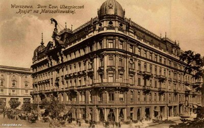 Gmach Towarzystwa Ubezpieczeń Rossya. Gmach Towarzystwa Ubezpieczeń Rossya.