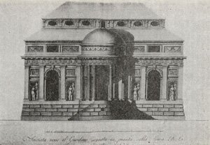 Projekt elewacji wschodniej siedziby księcia Stanisława Poniatowskiego. Projekt elewacji wschodniej siedziby księcia Stanisława Poniatowskiego.