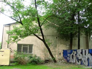 Warsztaty Kolei Warszawsko-Wiedeńskiej od strony W Warsztaty Kolei Warszawsko-Wiedeńskiej od strony W